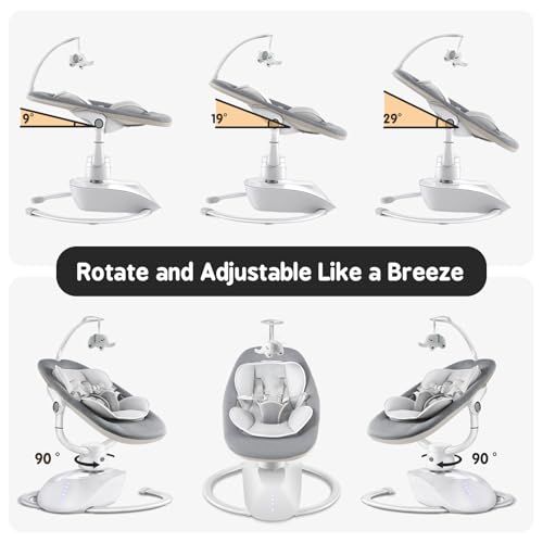 Save 50% on Derson Baby Swing with Remote & 5 Motions - Image 3