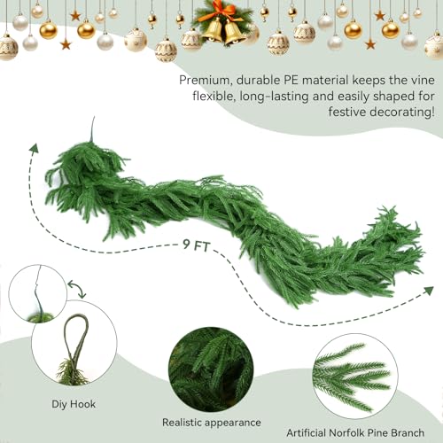 Save on 9FT Christmas Garland with Code J8TGTMGE - Image 3