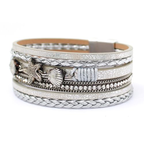 50% Off P Ammy Fashion Women's Boho Leather Bracelet - Image 4