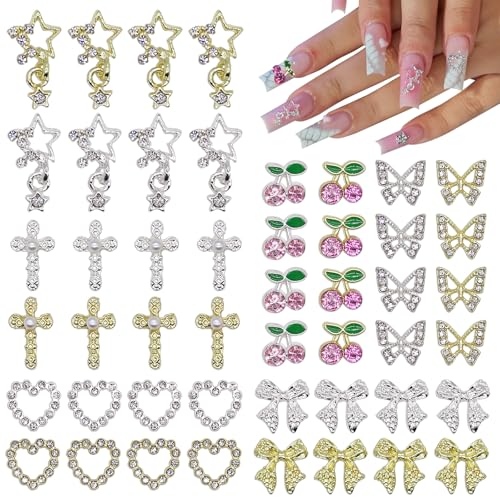48pcs Nail Art Charms Set with Code LD55P87P - $5.98 - Image 1