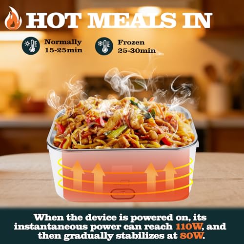 12% Off Buddew 80W Electric Lunch Box with 1.8L Capacity - Image 3