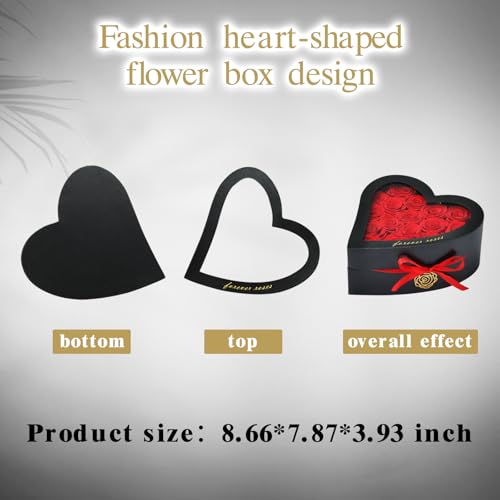 Save 40% on HERBMOTG Preserved Rose Heart Box Gift - Image 2