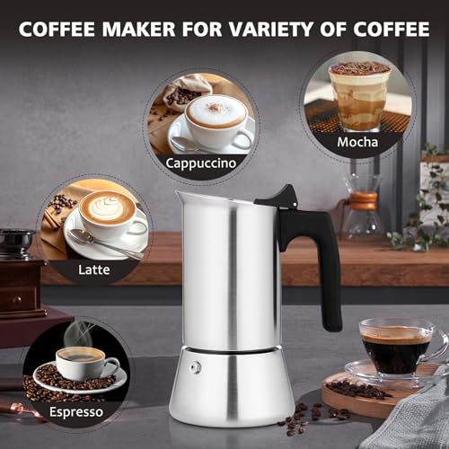 Stovetop Espresso Maker: 9-Cup Moka Pot for $19.99 - Image 5