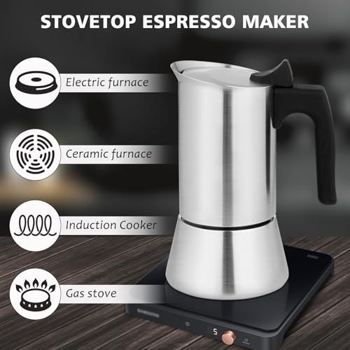 Stovetop Espresso Maker: 9-Cup Moka Pot for $19.99 - Image 6