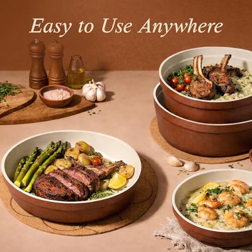 Save 56% on CAROTE Ceramic Cookware Set with Removable Handles - Image 2