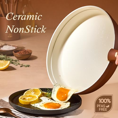 Save 56% on CAROTE Ceramic Cookware Set with Removable Handles - Image 3