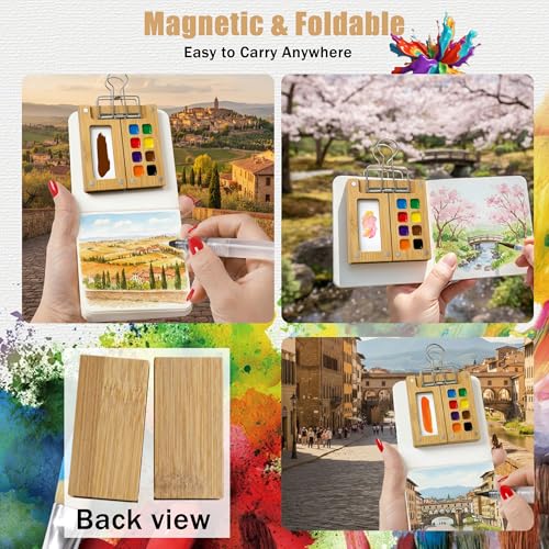40% Off Mini Watercolor Travel Set with 12 Colors - Image 5