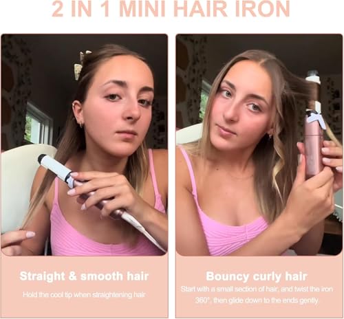 70% Off VAV Mini 2-in-1 Hair Straightener & Curler - Image 4