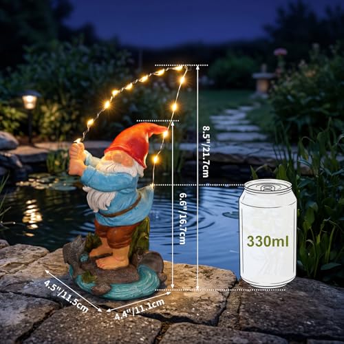 50% Off EXYGLO Solar Fishing Gnome Garden Statue - Image 2