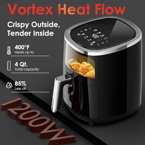 83% Off Whuto Compact 4.2QT Air Fryer with Code BRL8LY9R - Image 4