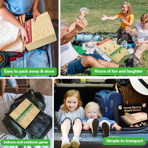 40% Off FUNNYB&G Foldable Horse Racing Board Game - Image 5