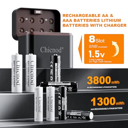 30% Off CHICNOD Rechargeable AA/AAA Lithium Batteries - Image 2