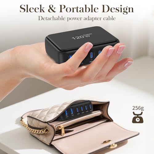 50% Off 120W GaN 6-Port Fast Charging Station - Image 7