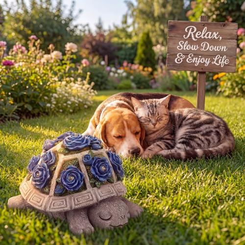 50% Off Solar Garden Turtle Statue with LED Lights - Image 3