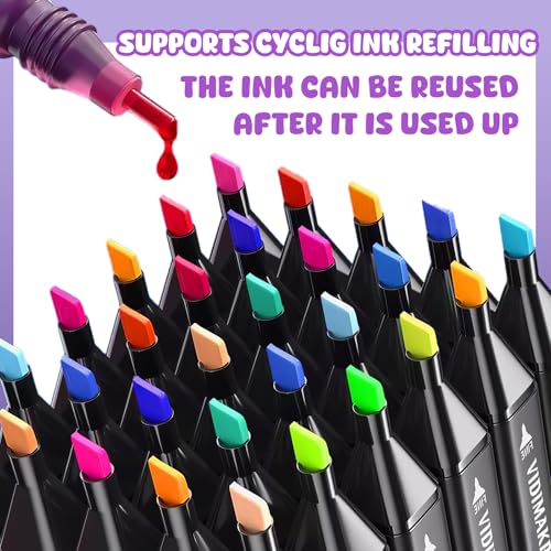 40% Off 120-Color Alcohol Marker Set with Storage Base - Image 5