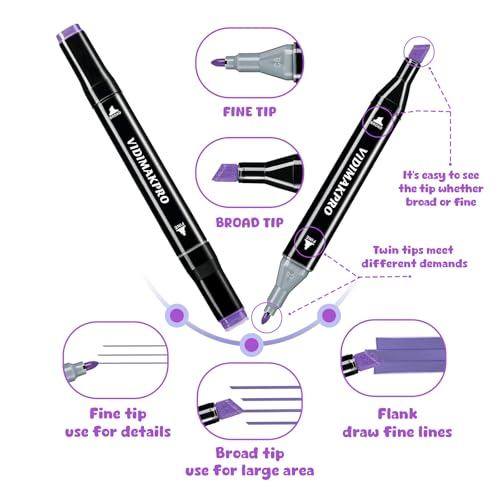 40% Off 120-Color Alcohol Marker Set with Storage Base - Image 6