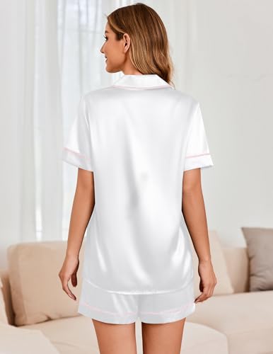 55% Off Ekouaer Women's Satin Pajama Set with Code O5MMENMF - Image 5