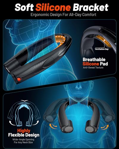 50% Off Portable Neck Fan with 20-Hour Battery & LED Light - Image 5