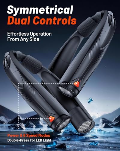 50% Off Portable Neck Fan with 20-Hour Battery & LED Light - Image 6