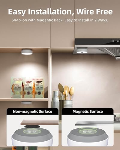 50% Off EZVALO Rechargeable Puck Lights with Remote - Image 5