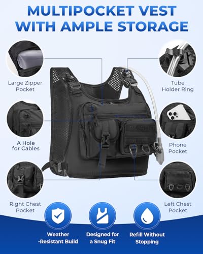 Save 40% on Vlaumiv Hydration Running Vest with 2L Bladder - Image 2