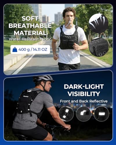 Save 40% on Vlaumiv Hydration Running Vest with 2L Bladder - Image 5