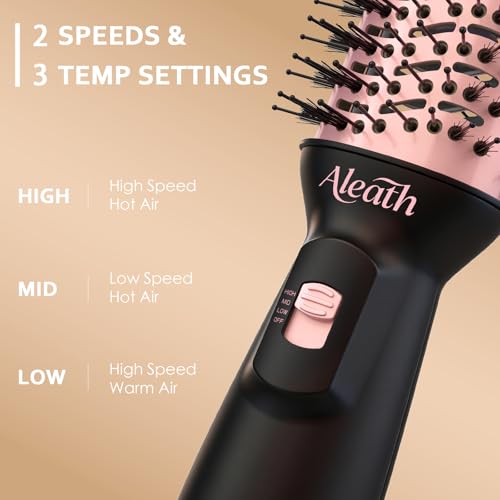 50% Off Aleath Travel Hair Dryer Brush - Dual Voltage Styler - Image 5