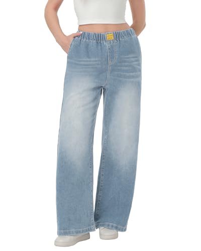 30% Off MARIASHA Women's Stretchy Wide Leg Jeans - Image 1