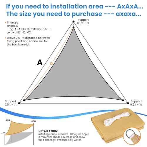 Save 39% on StorageTastic Triangle Sun Shade Sail - Image 2