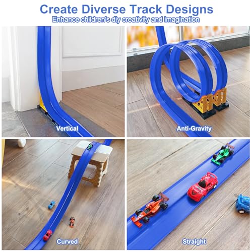 40% Off Flexible 15ft Race Car Track for Kids - Image 4