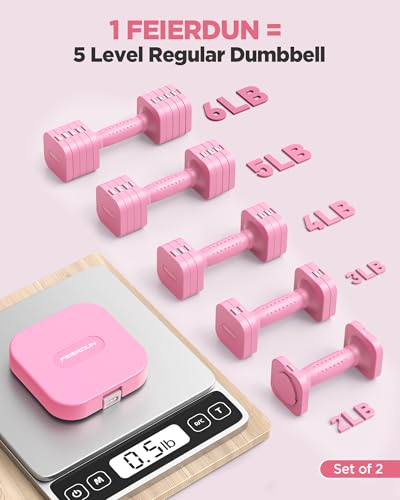 Save 30% on FEIERDUN 5-in-1 Adjustable Dumbbell Set - Image 2