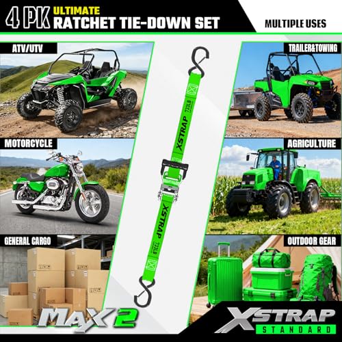 40% Off XSTRAP Motorcycle Tie Down Straps - 4-Pack - Image 2
