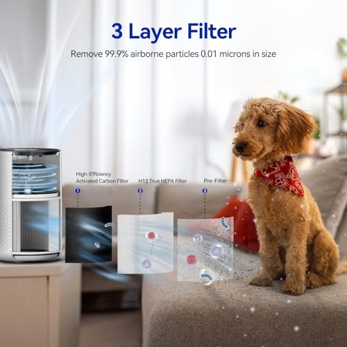 45% Off Aucleia H13 Air Purifier for Bedroom & Pets - Image 3