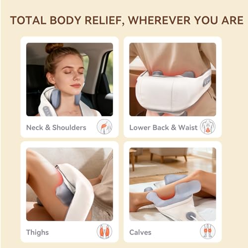 50% Off Cordless 4D Shiatsu Neck & Back Massager with Heat - Image 5