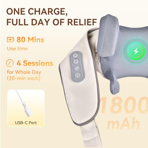 50% Off Cordless 4D Shiatsu Neck & Back Massager with Heat - Image 6