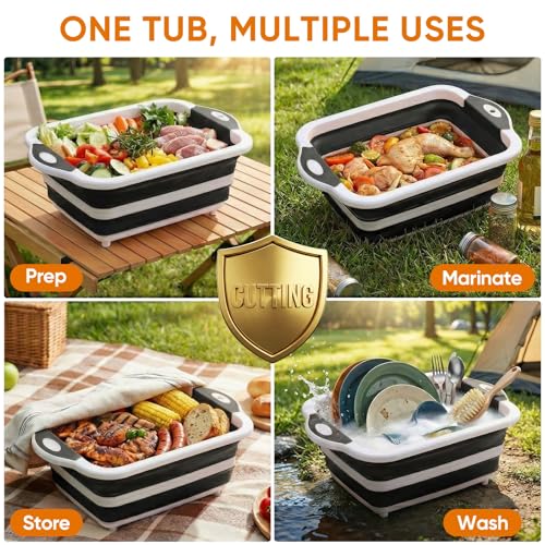 Save 23% on Collapsible BBQ Prep Tub with Cutting Board Lid - Image 5