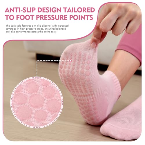 Price Drop: Walifrey Grip Pilates Socks 3-Pack for Women - Image 3