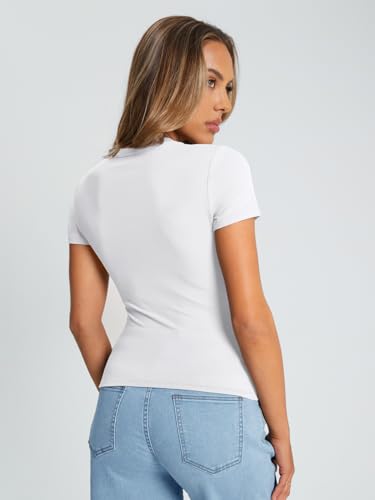 50% Off Trendy Queen Women's Stretchy Crop T-Shirts - Image 4