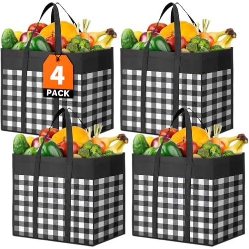 27% Off WOWBOX 4-Pack Reusable Grocery Bags