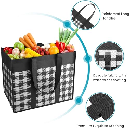 27% Off WOWBOX 4-Pack Reusable Grocery Bags - Image 4