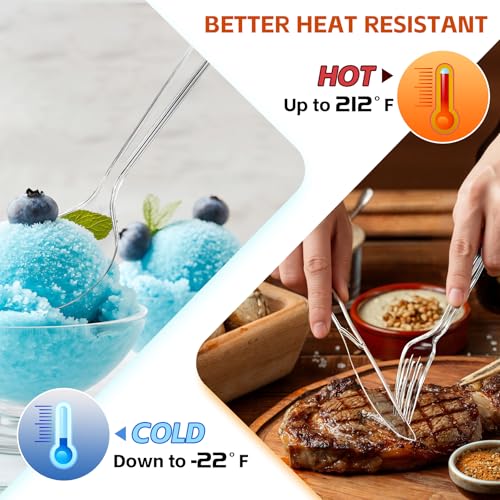 28% Off 300-Count Clear Plastic Silverware Set - Heavy Duty - Image 5