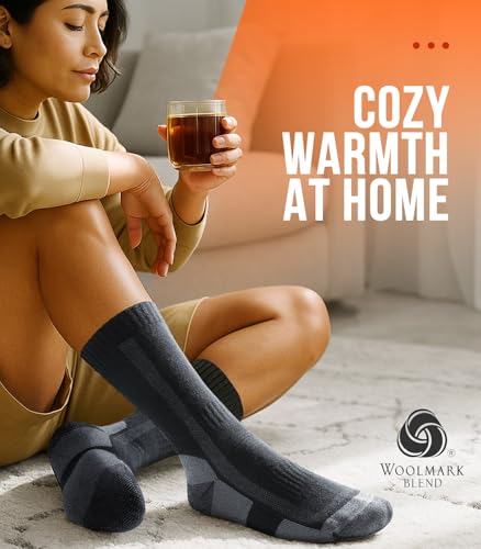 42% Off PULIOU Merino Wool Hiking Socks - 3 Pairs - Image 6