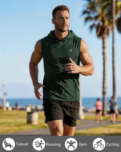 40% Off Roadbox Men's Sleeveless Hoodie Tank Top - Image 6