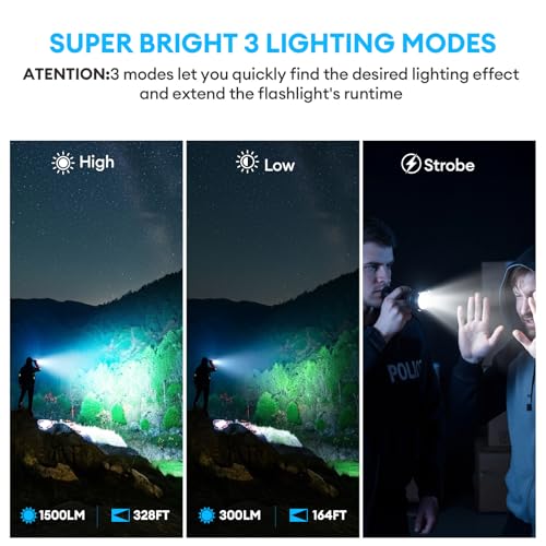 50% Off WdtPro Rechargeable Super Bright LED Flashlight - Image 4