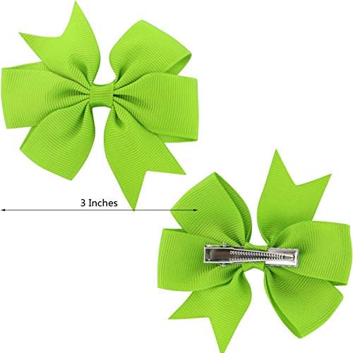 Save 22% on 40-Piece Pinwheel Hair Bows for Girls - Image 2