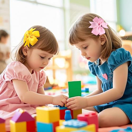 Save 22% on 40-Piece Pinwheel Hair Bows for Girls - Image 5