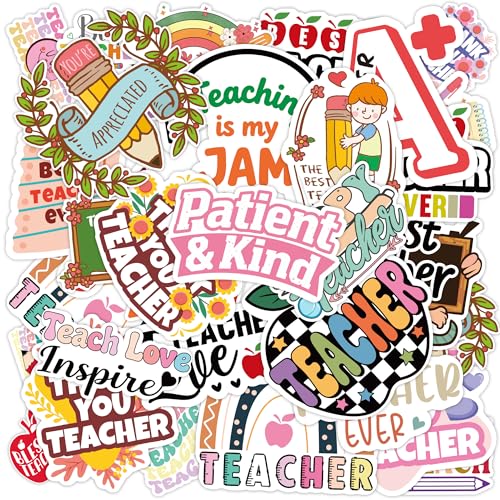 100 PCS Teacher Stickers - Save 50% with Code HBN2EMUK - Image 1