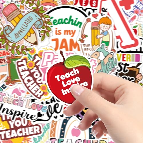 100 PCS Teacher Stickers - Save 50% with Code HBN2EMUK - Image 3