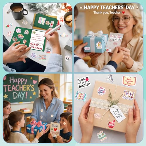 100 PCS Teacher Stickers - Save 50% with Code HBN2EMUK - Image 4