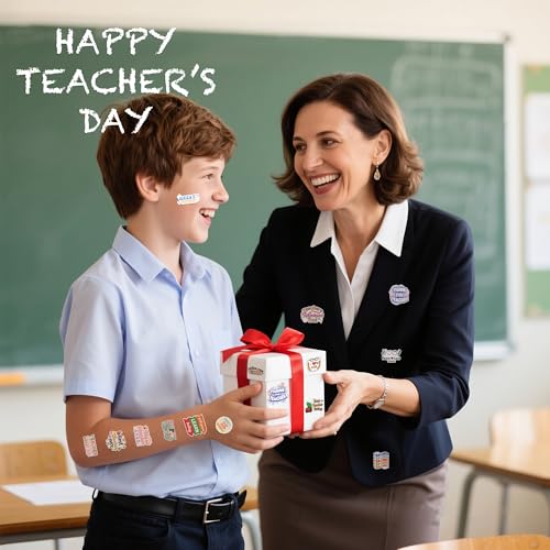 100 PCS Teacher Stickers - Save 50% with Code HBN2EMUK - Image 5